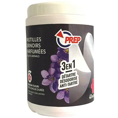 Pastilles urinoir parfumées - Nettoie, désodorise, anti-tartre (Parfum floral)