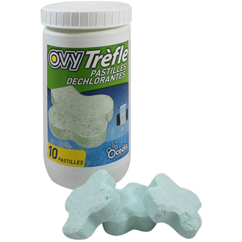 Pastilles (x10) pour déchlorinateur ovy green Ocedis 395 100 010 - ovy trefle