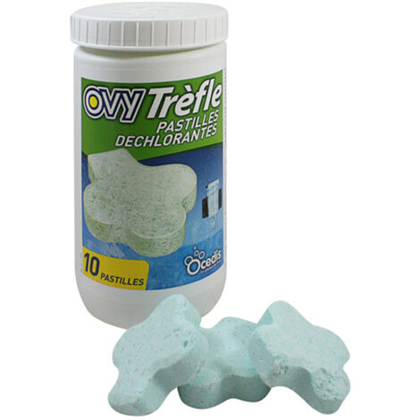 Pastilles (x10) pour déchlorinateur ovy green - Ocedis - 395 100 010 - ovy trefle