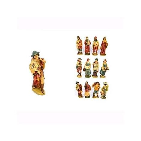 DUE ESSE CHRISTMAS SRL Pastore h 40 cm in poliresina personaggio per presepe pescivendolo con anfora natività