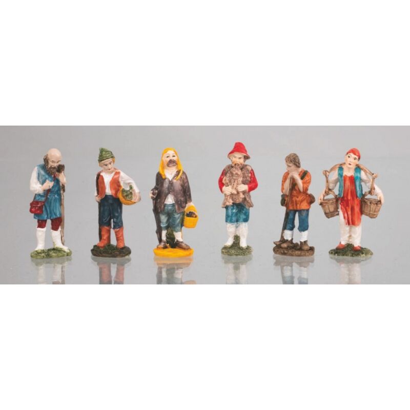 Pastore en résine 10 cm - 6 modèles assortis