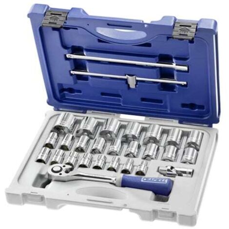 PASTORINO EXPERT CASSETTA VALIGETTA BUSSOLE CRICCHETO DA 1/2" 28 PZ. CARRELLO