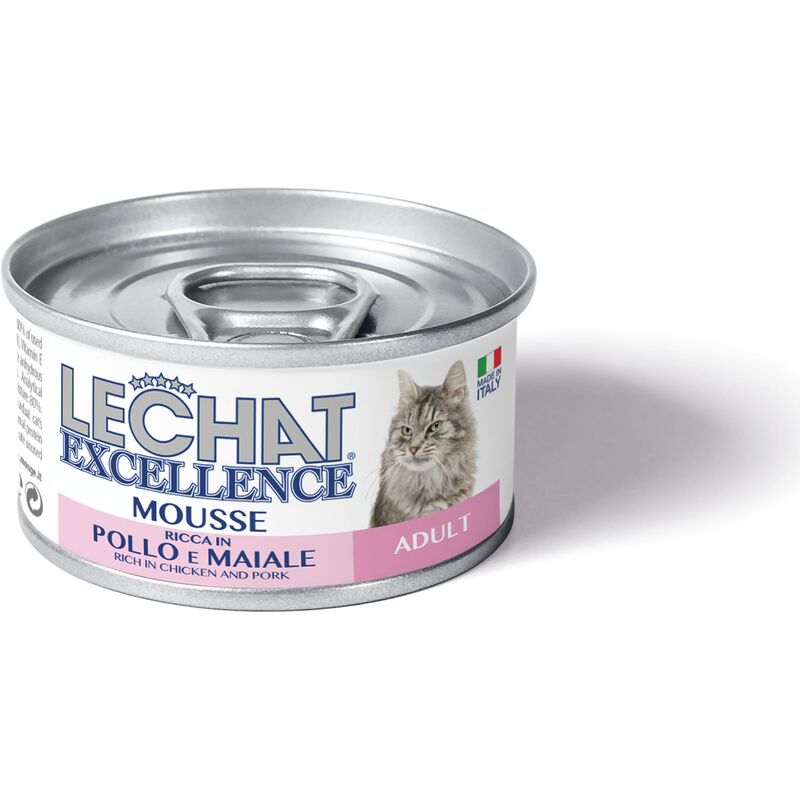 MONGE LECHAT EXCELLENCE CIBO GATTI UMIDO GATTI SFILACCETTI 24 LATTINE DA 80 GR - gusto: pollo maiale adulti