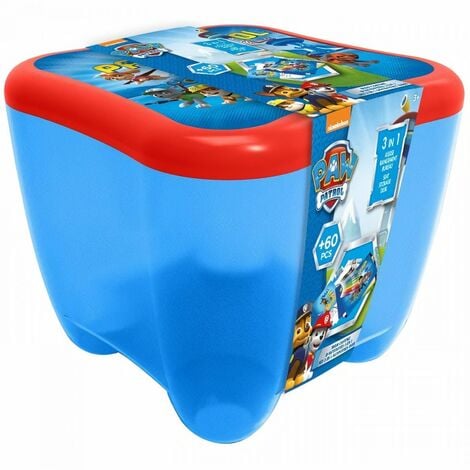 PAT' PATROUILLE Mon Coffre d'Activités 3 en 1 - 60 pieces