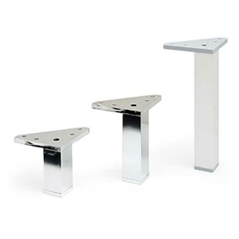 pata aluminio cromado villa c30 h180 con taco con base superior triangulo (caja 4)