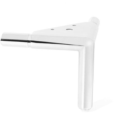 PATA ALUMINIO MODELO TEOS H130 ø25 ACABADOS CROMO Y NEGRO