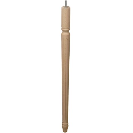 Pata de madera cónica con una altura de 720 mm y acabada en haya crudo. Dimensiones: 45x45x720 mm -