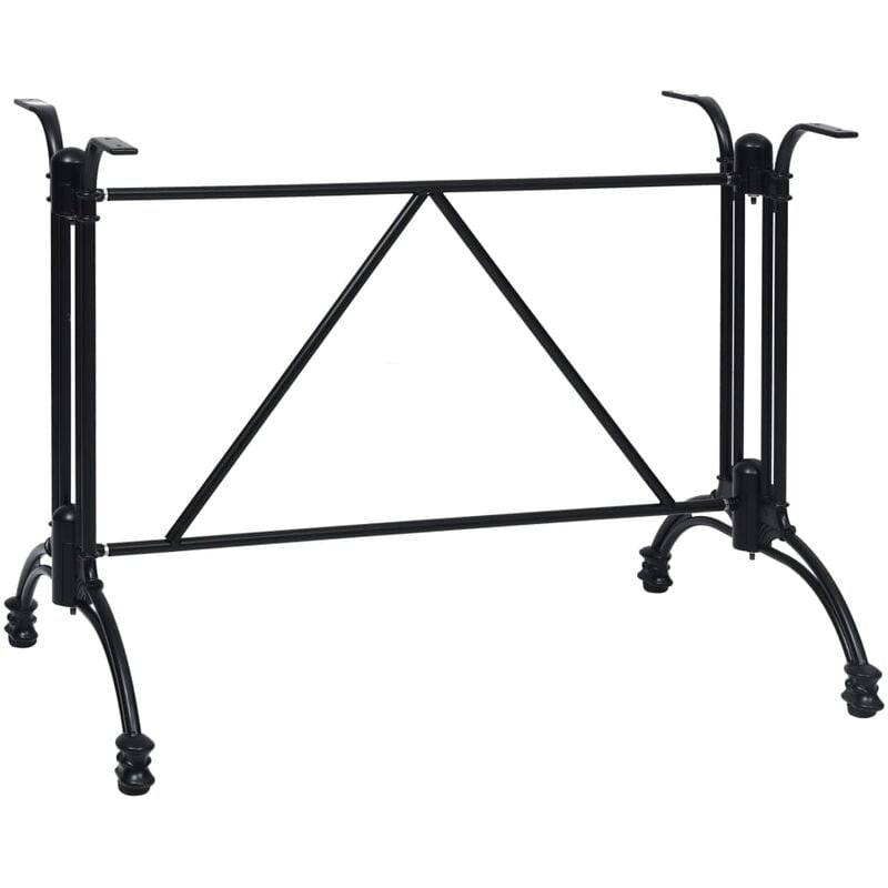 

Pata de mesa de bistró aluminio fundido negro 93x60x72 cm
