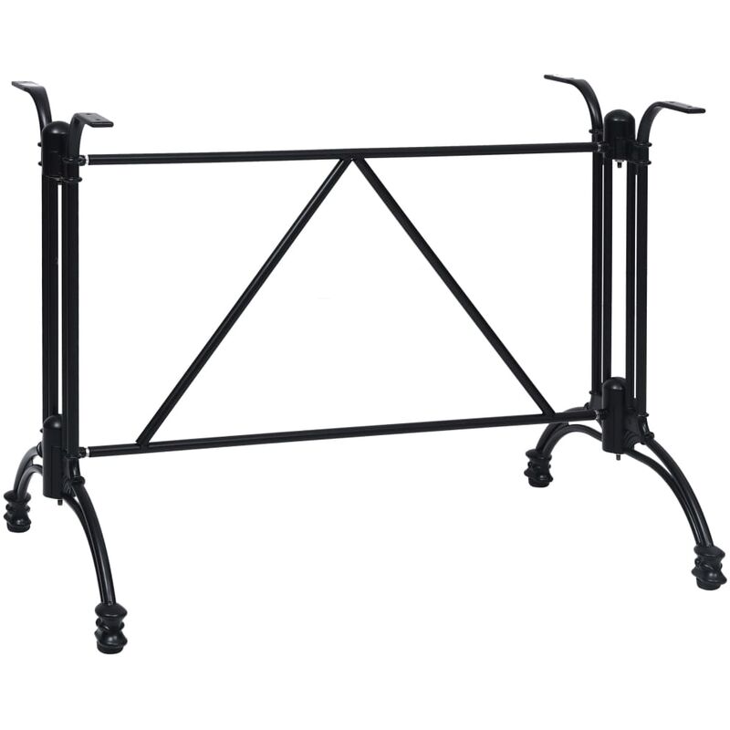 

Pata de mesa de bistró aluminio fundido negro 93x60x72 cm