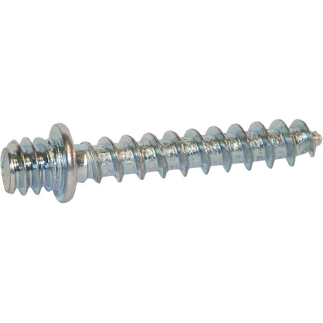 Pata de tornillo zincada blanca de 40 mm  lote de 5  - Boutté