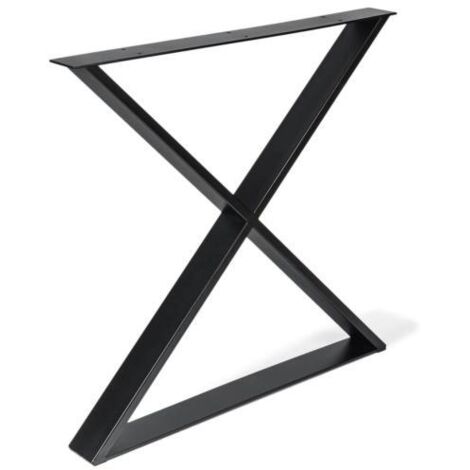 Pata decorativa en X para Muebles  Estilo Funcional  Fabricado en Acero  Acabado en Negro Poro   Medidas 78080712 mm  Altura: 71,2 cm  Fácil Instalación  1 Unidad -