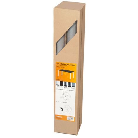 PATA MESA REDONDA PACK/4 ALUMI - 60X710 MM