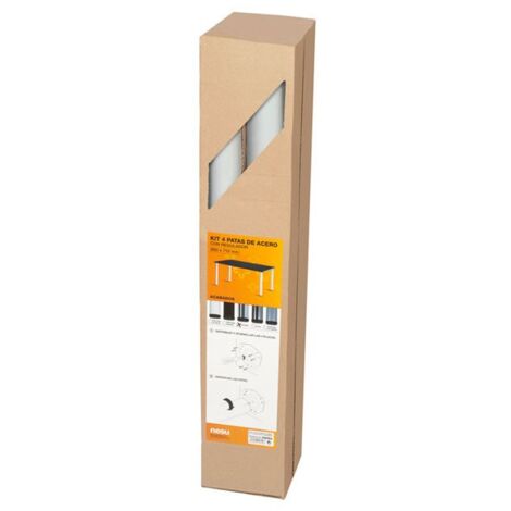 PATA MESA REDONDA PACK/4 BLANC - 60X710 MM