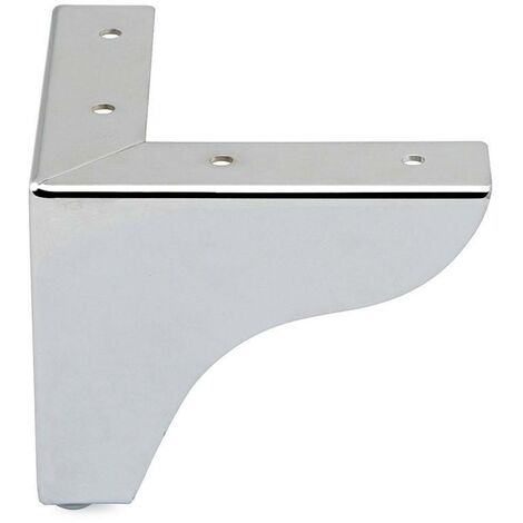 pata metal aspen h100 120x120 acabado cromo y negro acabado cromo