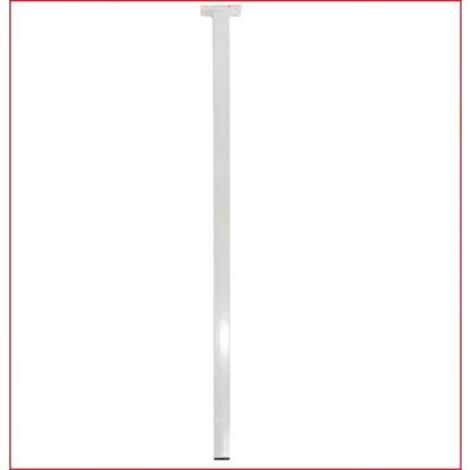 PATA PARA MESA CUADRADA MODELO 3 ACERO BLANCO