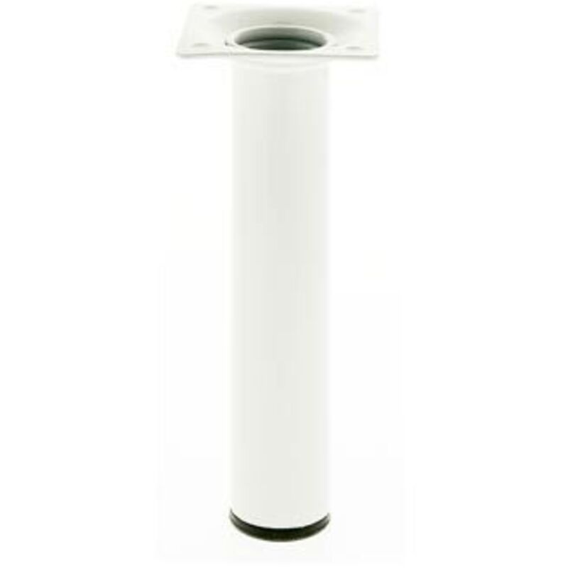 Amig - 21771 Pata de mesa 4 30 x 700 mm Acero Blanco