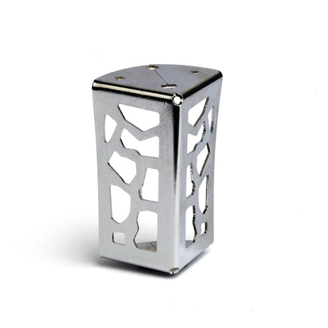 Pata de Acero para Muebles | Estilo Funcional | Fabricado en Acero | Acabado en Blanco Mate | Proyectos de Restauración DIY Bricolaje | Medidas 52*52*103 mm | Altura: 10,3 cm | Fácil Instalación Atornillado |