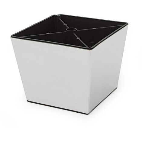 pata plastico darak 100x100 h80 cromo no es pintada. recubierta lamina cromo.