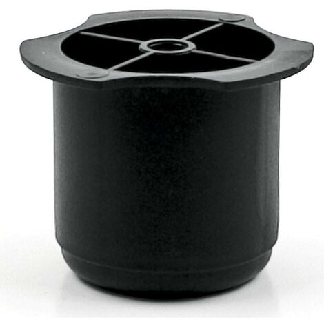 pata plástico prima ø56 h60 negro  para tornillo rosca madera