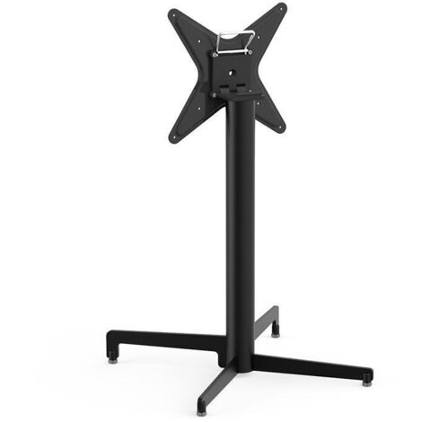 pata plegable simple arka h715 negro tubo d60mm. para tablero mesa max.800