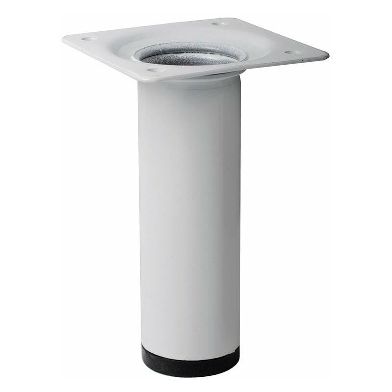 

PATA REDON. 30xh100MM ACERO PINT. BLANCO
