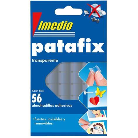 Patafix Klebepad Transparent Abnehmbar 56 Stück. 7001471 Imoyen