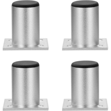 Patas ajustables para muebles KZQ, patas de gabinete, aleación de aluminio, para estantes de sofá, carga 1 pieza hasta 50 kg, 100 mm, 4 piezas