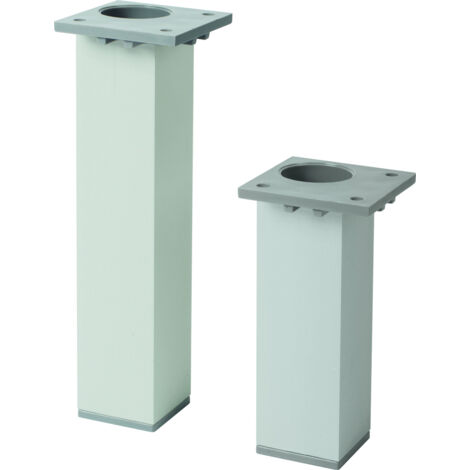 Patas de aluminio cromado para muebles Ancoflash - El par