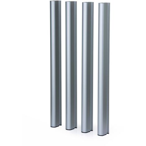 Patas de Aluminio para Jardineras Mondum Mediterráneo H62.5 cm Plateadas
