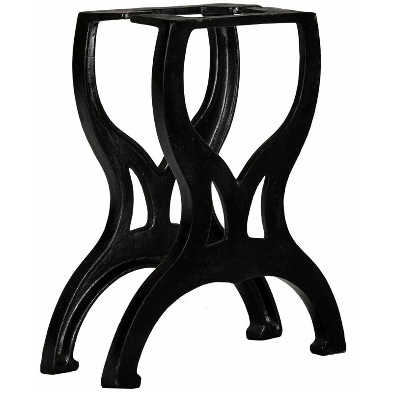 

Happyshopping - Patas de banco estructura en X 2 uds hierro fundido