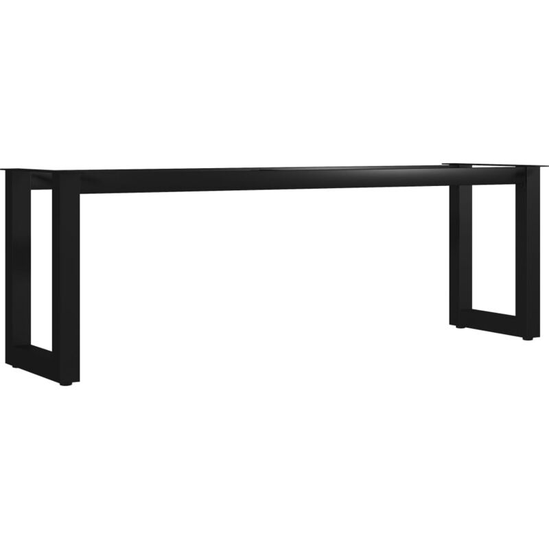 

Patas de Banco en Forma de O 125x36x42 cm - Negro - Vidaxl