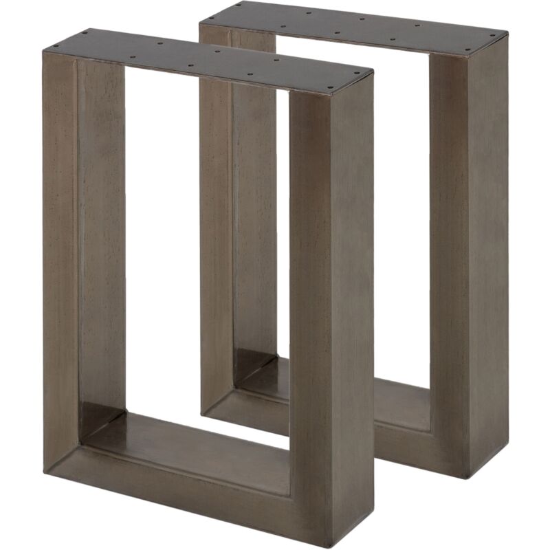 

2x Patas de mesa acero pies de escritorio marco soporte banco industrial 40x43cm