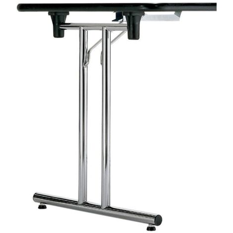 PATAS DE MESA bastidor flexo h71 cromado para mesa plegable , FLEXO Juego de dos bastidores plegables para montar una mesaAltura total 710 mm.(sin tablero). Para tablero