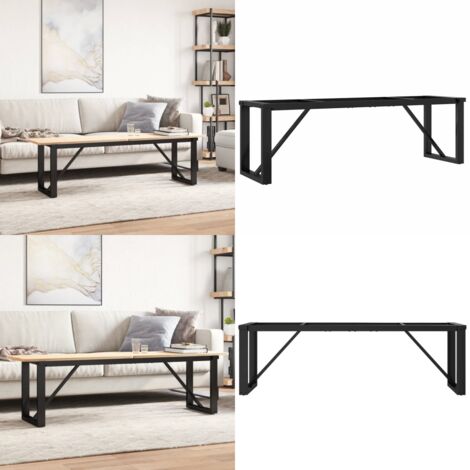 Patas de mesa de centro estructura O acero 140x30x43 cm - Mesa de centro - Estructura en forma de O