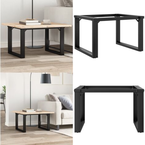 Patas de mesa de centro estructura O acero 60x40x38 cm - Mesa de centro - Estructura en forma de O