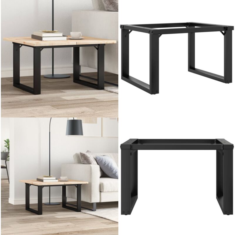 Patas de mesa de centro estructura O acero 60x50x38 cm - Mesa de centro - Estructura en forma de O