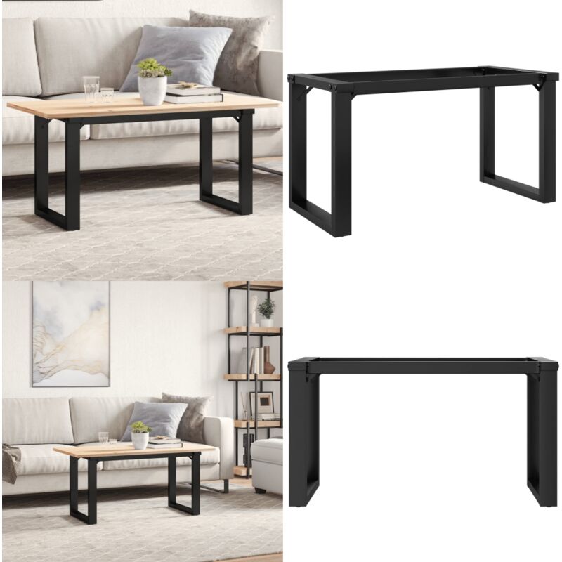 Patas de mesa de centro estructura O acero 70x30x43 cm - Mesa de centro - Estructura en forma de O