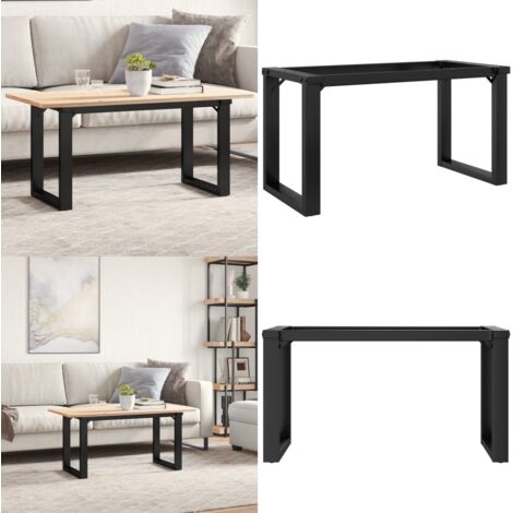 Patas de mesa de centro estructura O acero 80x40x43 cm - Mesa de centro - Estructura en forma de O