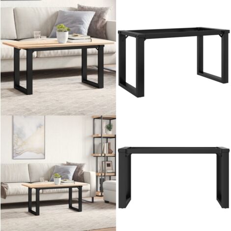 Patas de mesa de centro estructura O acero 90x30x43 cm - Mesa de centro - Estructura en forma de O
