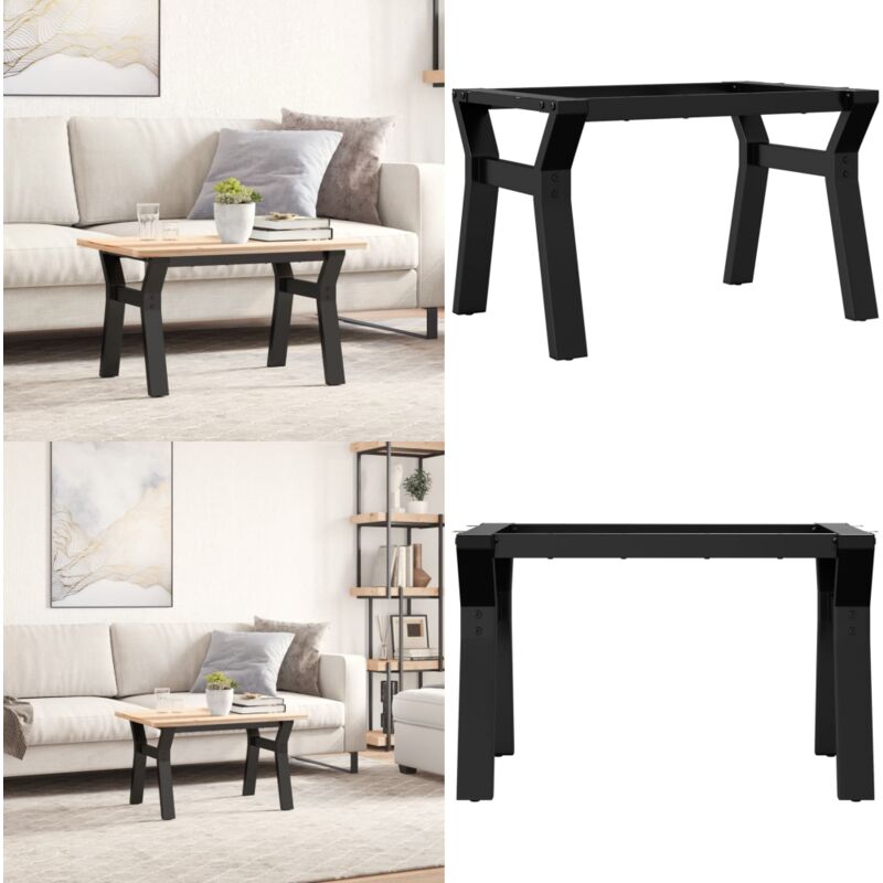 Patas de mesa de centro estructura Y acero 60x40x38 cm - Mesa de centro - Estructura en Y