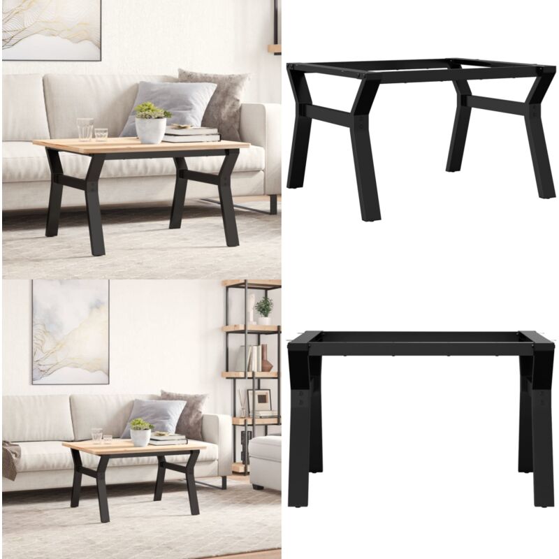 Patas de mesa de centro estructura Y acero 70x60x43 cm - Mesa de centro - Estructura en Y