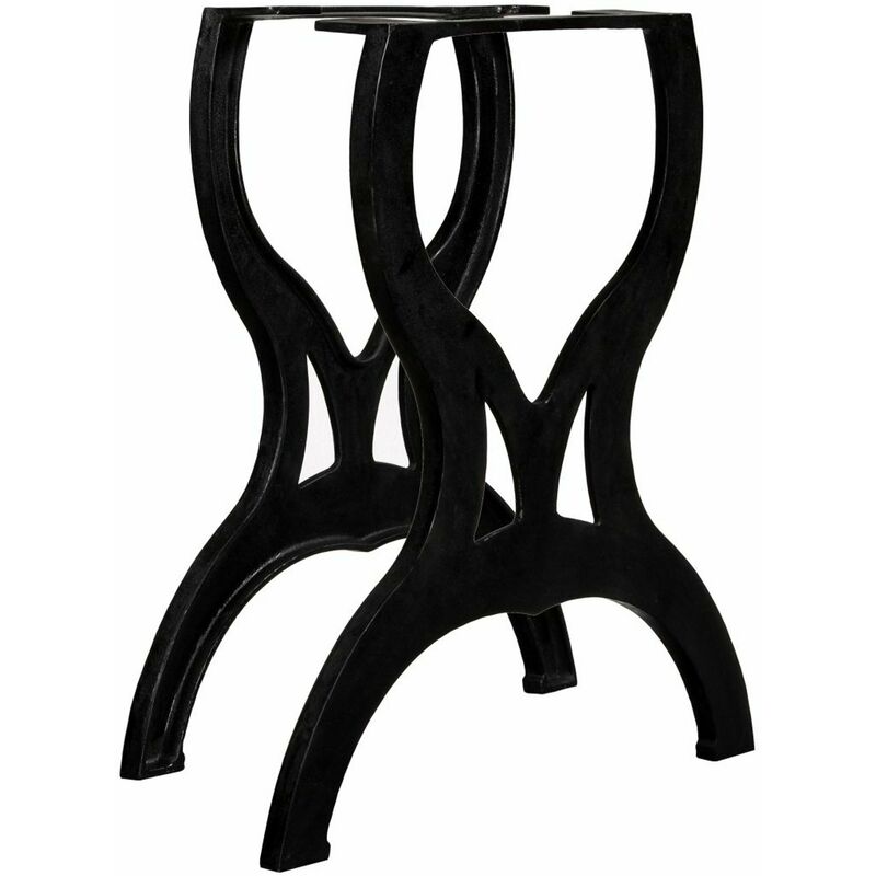 

Happyshopping - Patas de mesa de comedor 2 uds estructura X hierro fundido