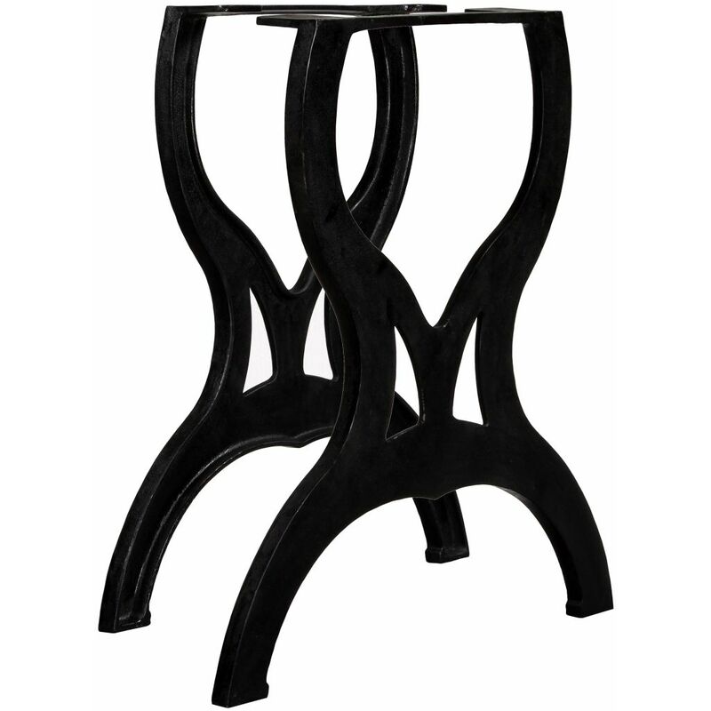 

BHD - Patas de mesa de comedor 2 uds estructura X hierro fundido