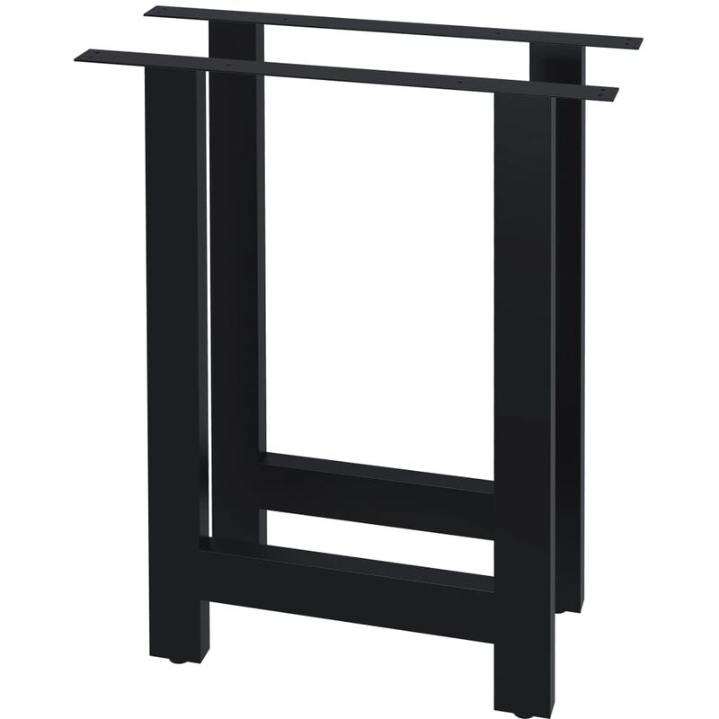 

Patas de mesa de comedor 2 unidades forma de H 60x72 cm