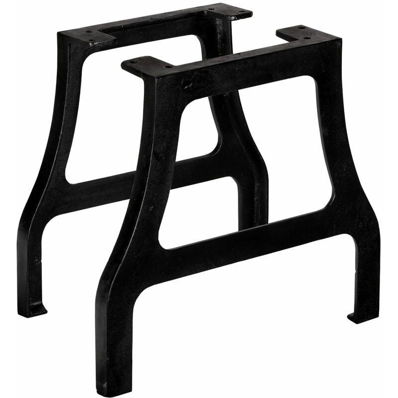 

Patas de mesa de comedor en A hierro fundido 2 unidades - Negro