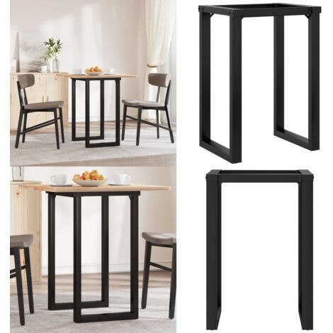 Patas de mesa de comedor estructura O acero 50x40x73 cm - Mesa de comedor - Estructura en forma de O