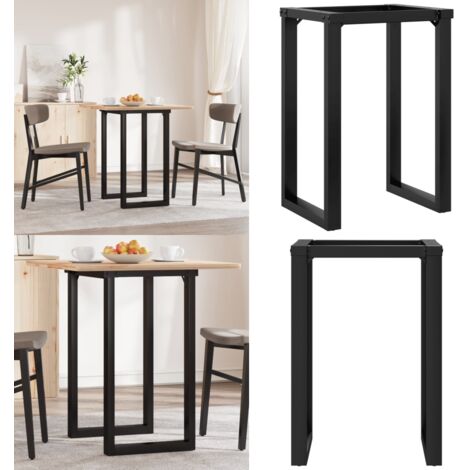 Patas de mesa de comedor estructura O acero 60x40x73 cm - Mesa de comedor - Estructura en forma de O