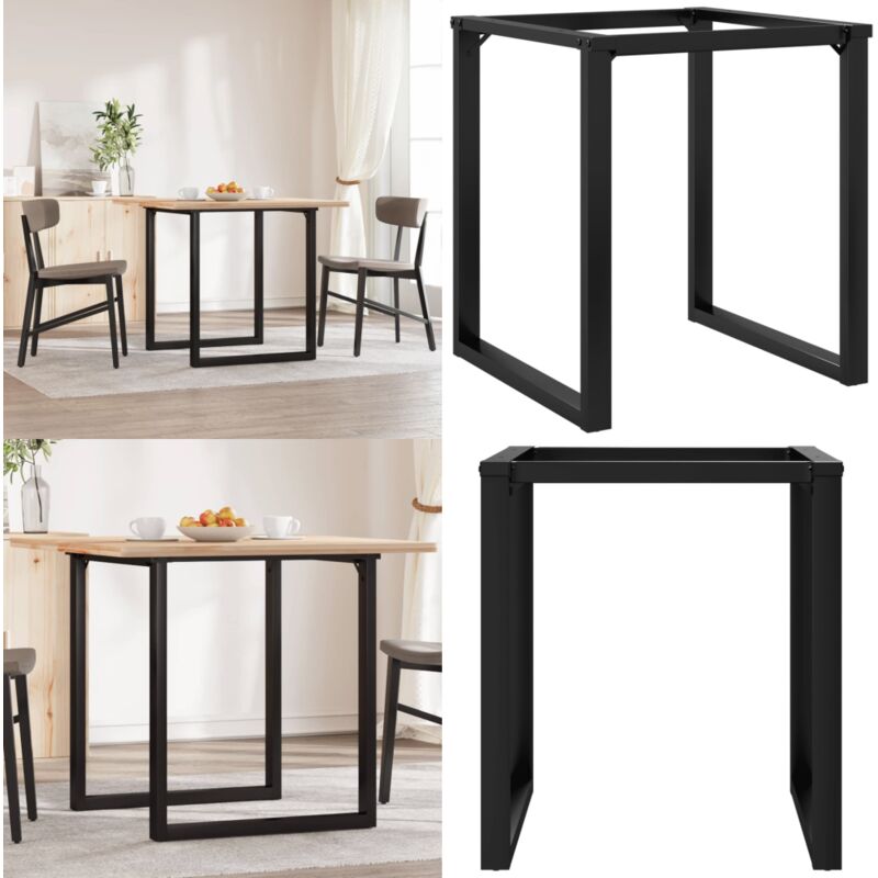 Patas de mesa de comedor estructura O acero 70x70x73 cm - Estructura en forma de O - Mesa de comedor