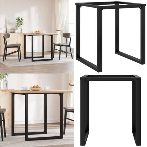 Patas de mesa de comedor estructura O acero 70x70x73 cm - Estructura en forma de O - Mesa de comedor