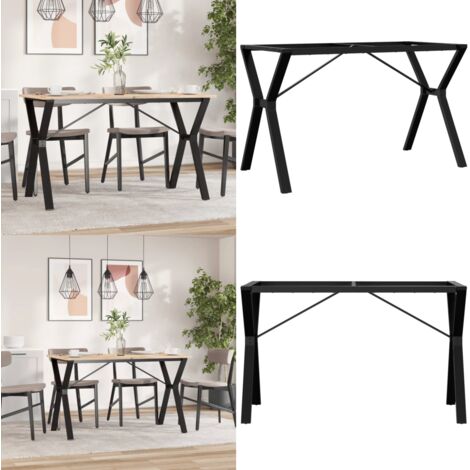 Patas de mesa de comedor estructura Y acero 120x60x73 cm - Mesa de comedor - Estructura en Y